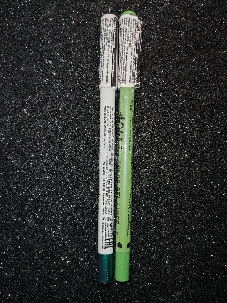 Zestaw kosmetyków Lamel eyeliner duochrome glitter brokat kredki cień
