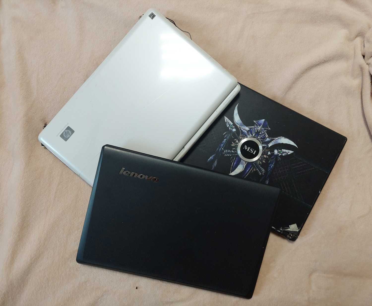 3 ноутбука на запчастини MSI MS-163D, Lenovo G565, HP pavillion dv6