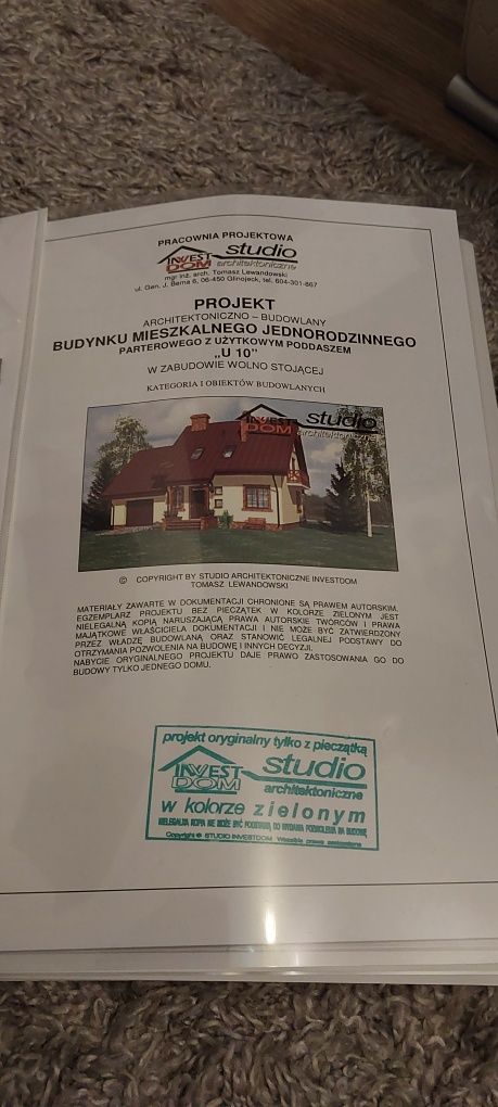 Sprzedam nowy projekt domu
