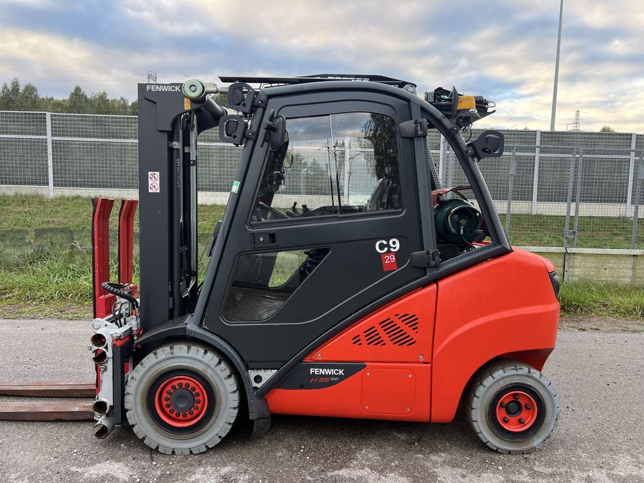 Wózek Widłowy Linde H35T-02 EVo Triplex Kabina Klimatyzacja Pozycjone