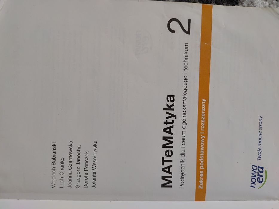Matematyka 2 zakres podstawowy i rozszerzony nowa era