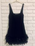 Sukienka mini z piorkami Zara - S/36