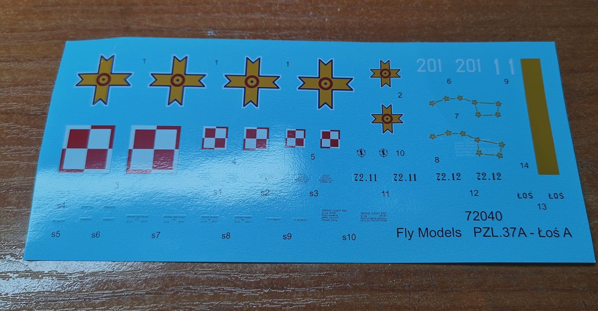 Kalkomanie Łoś Fly 1:72