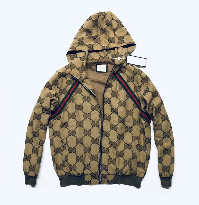 Jesienna kurtka meska Gucci kaptur