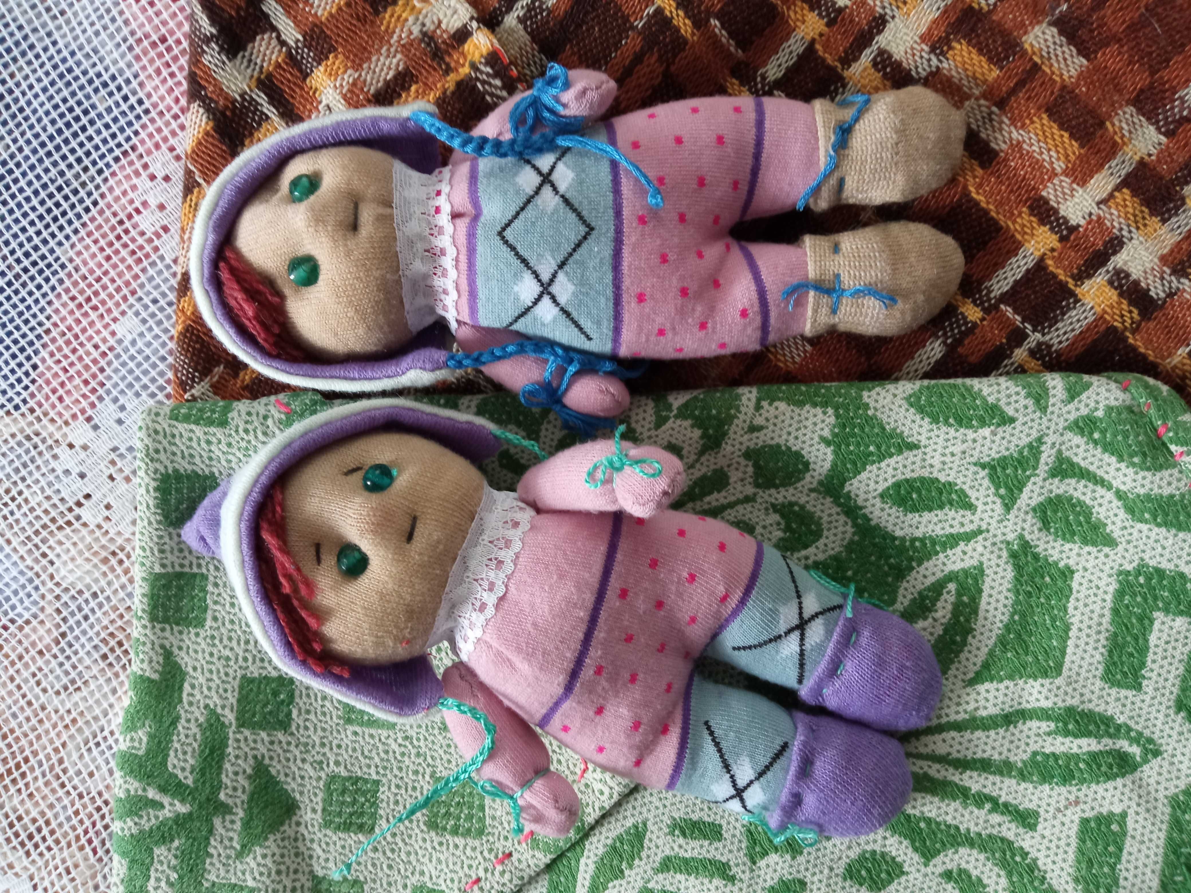 Куколки текстильные. Двойняшки.