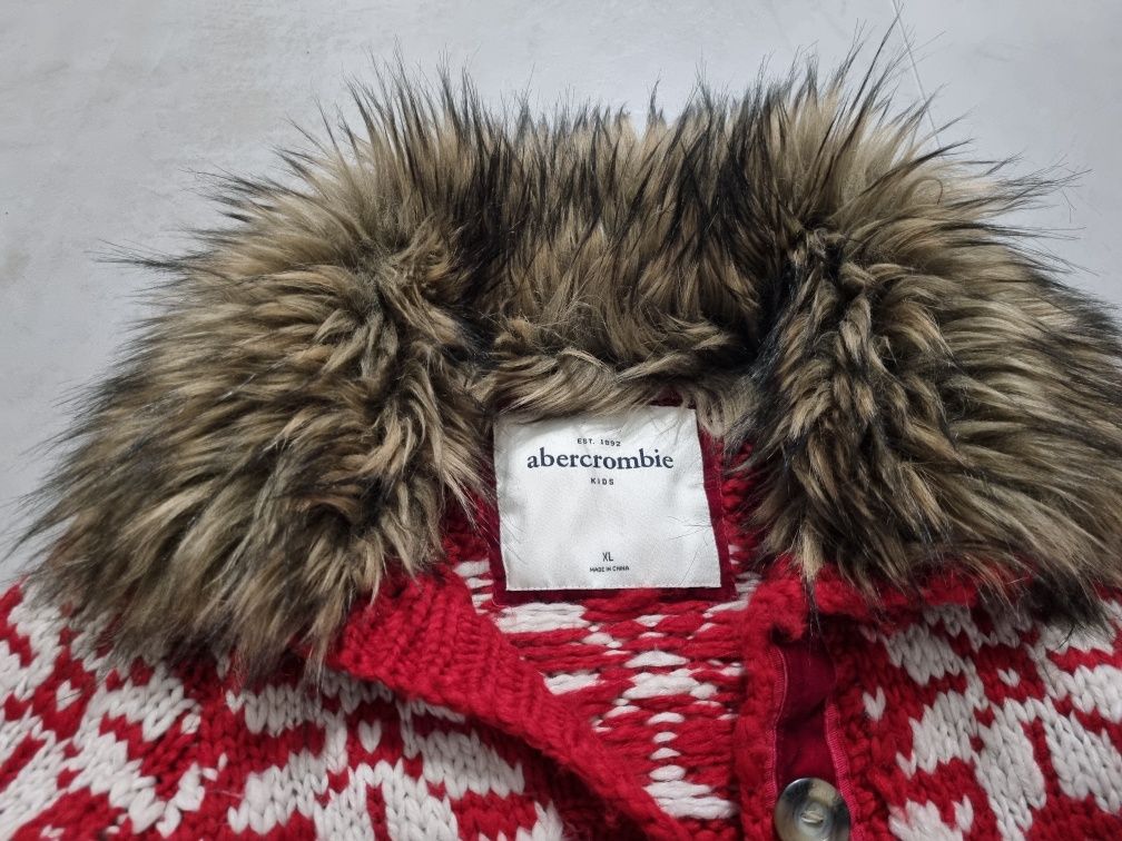 Sweter świąteczny wzór norweski abercrombie kids xs s xl