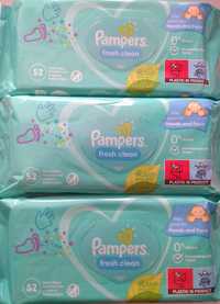 Pampers Вологі серветки, влажные салфетки Fresh & Clean 52шт. Германия