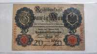 Banknot Niemcy 20 Marek 1908