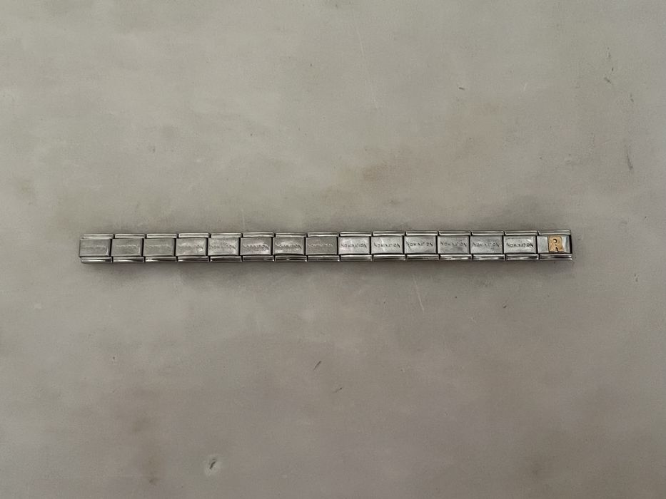 Nomination três letras em Ouro mais pulseira