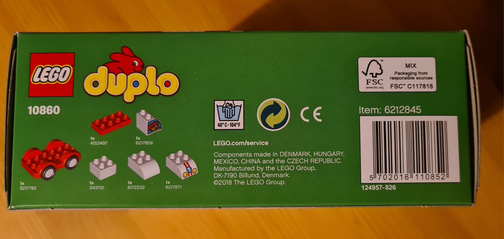 Nowe LEGO DUPLO Moja pierwsza wyścigówka