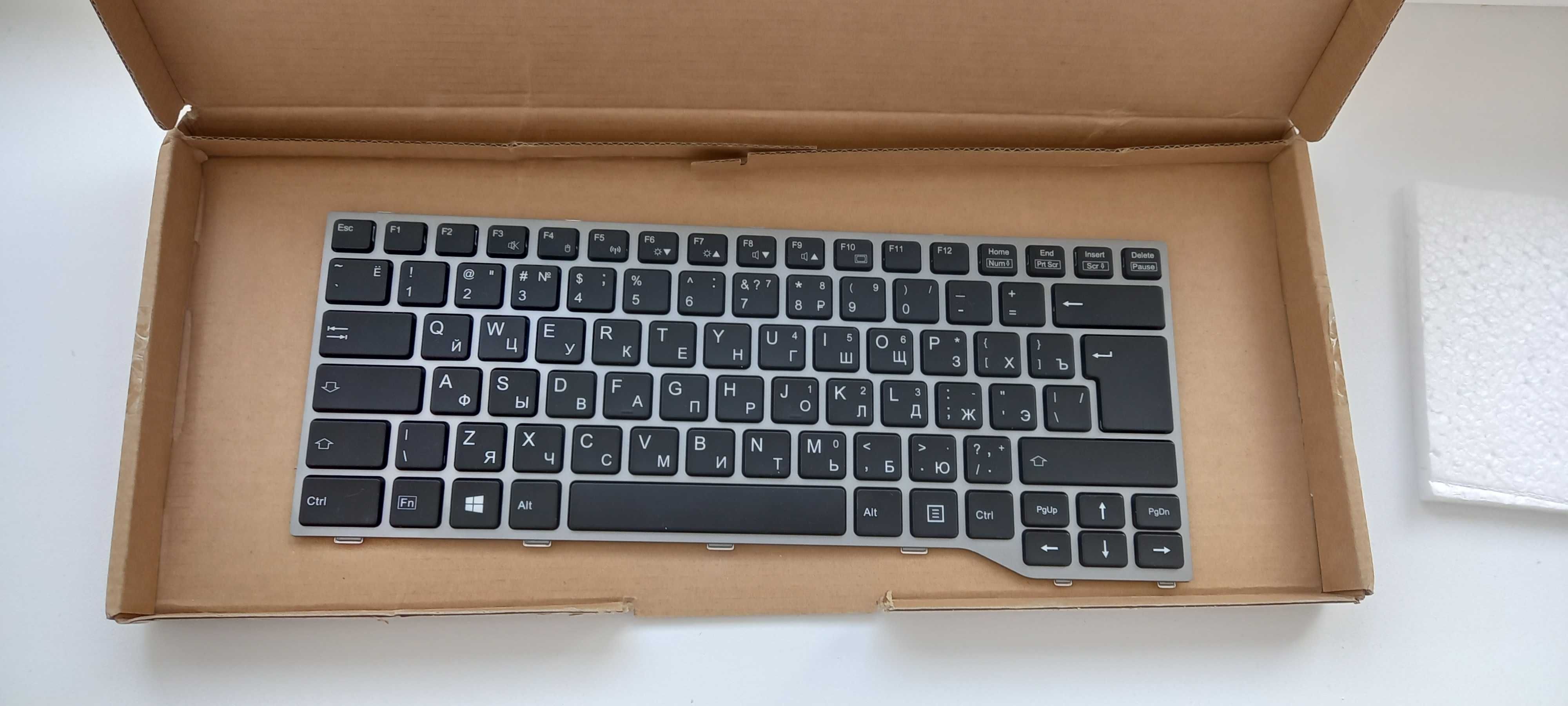 Клавиатура RU для ноутбука Fujitsu Lifebook E743 без подсветки