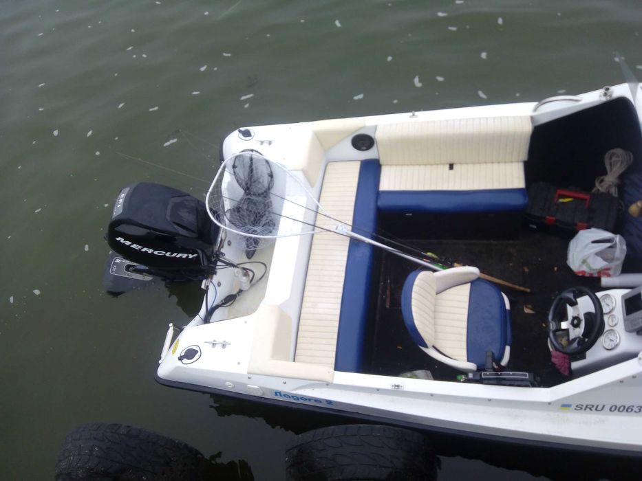 продам катер ладога 2м с меркурий 60 4такт-16 год