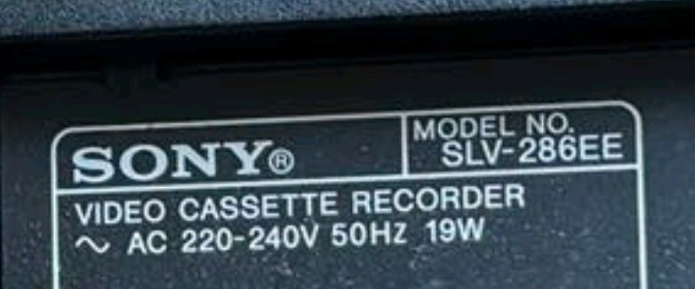 Sony SLV 286EE video cassette recorder