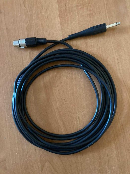 Kabel przewód mikrofonowy  - długość 4,7 / 5,50 m.
