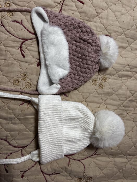 Зимові шапочки для дівчинки