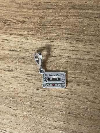 Nowy srebrny charms wiszący kaseta Srebro Sterling 925