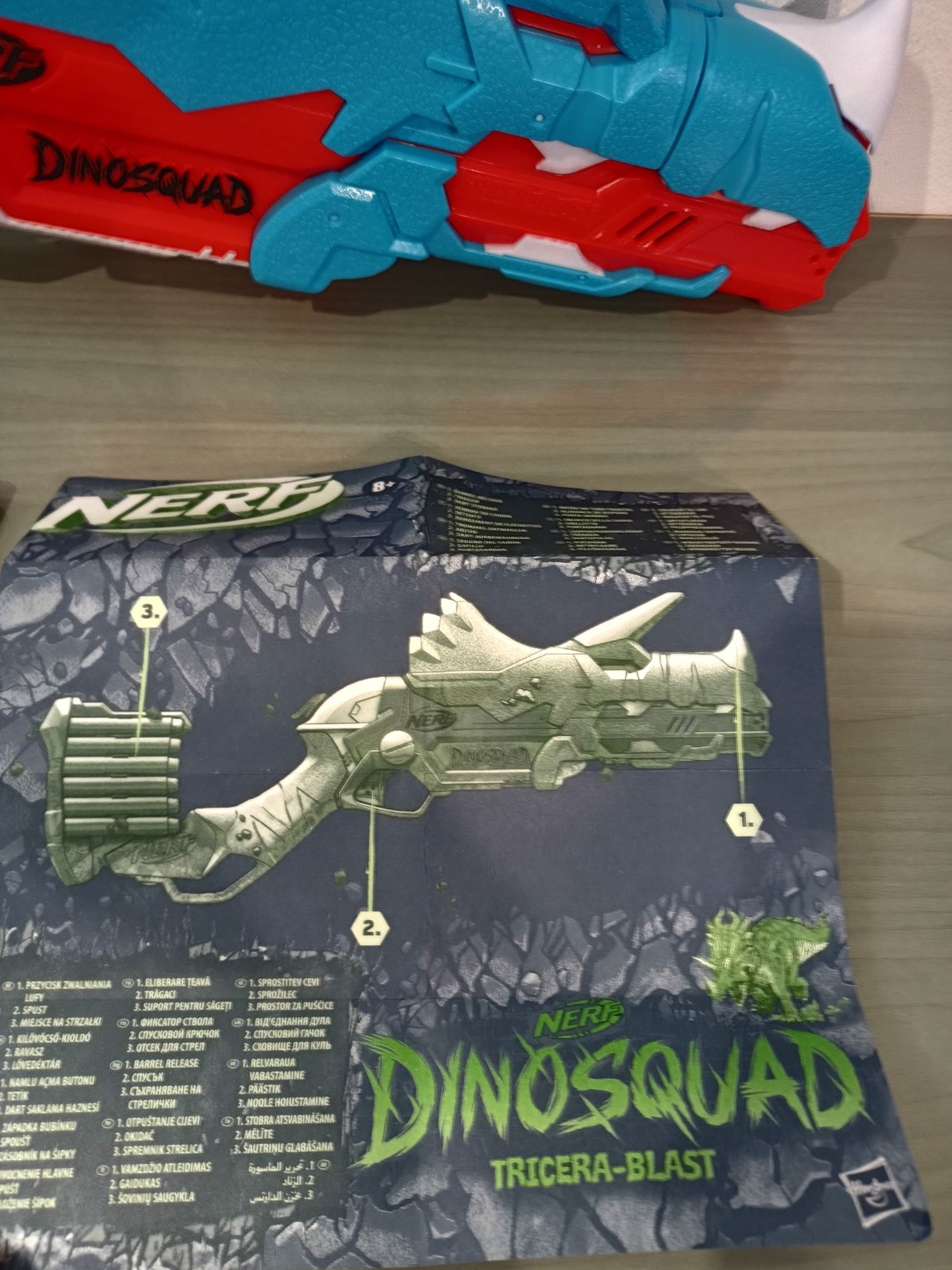 Nerf Dino Squad wyrzutnia pistolet zabawka