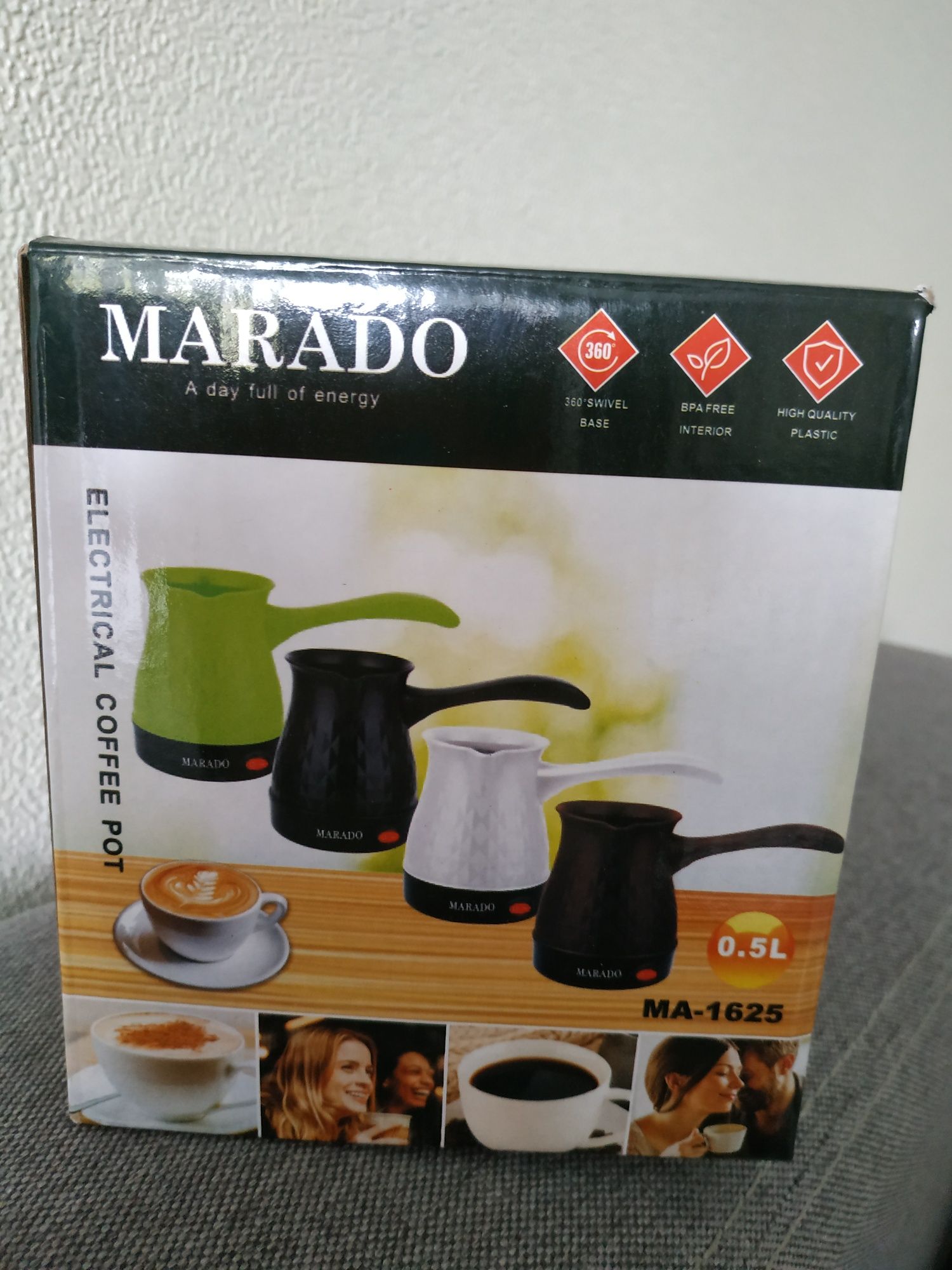 Электро турка Marado MA-1625 на 500 мл для молотого кофе