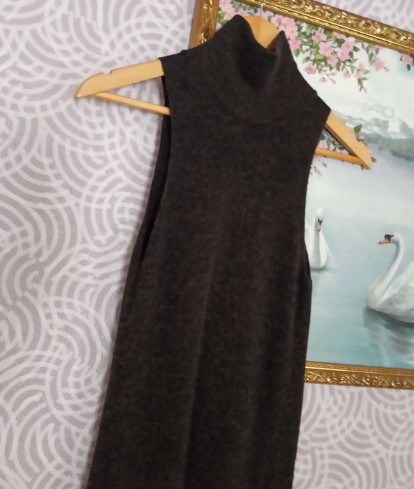 Платье туника zara с альпакой, шерстью