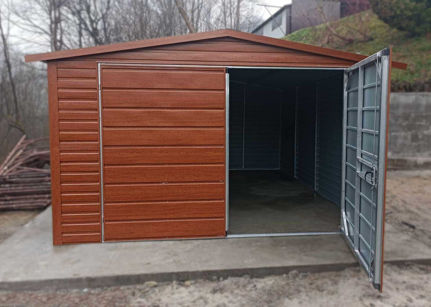 Garaż Blaszany drewnopodobny 4x5,4x6,4x7 CAŁA POLSKA