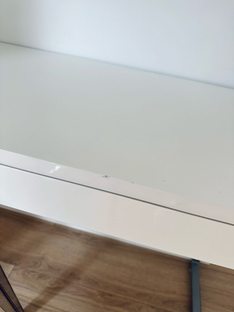 Zestaw toaletka/biurko i krzesło transparentne igloo