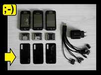 Samsung Avila - 3 sztuki Bateria + Klapka + Kabel 10 w 1 + Ład - WADY
