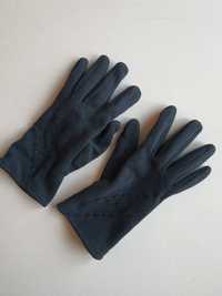 Rękawiczki materiałowe czarne S