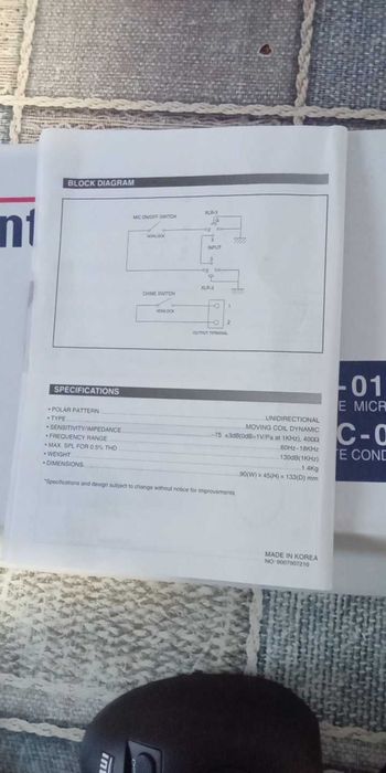 Inter-M RM-01 микрофон на гусиной шее MADE IN KOREA