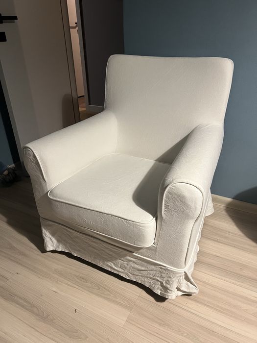 Fotel IKEA ektorp jennylund biały