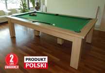 Stół bilardowy klasyk 8 ft z blatem nakrywającym /tenisem stołowym