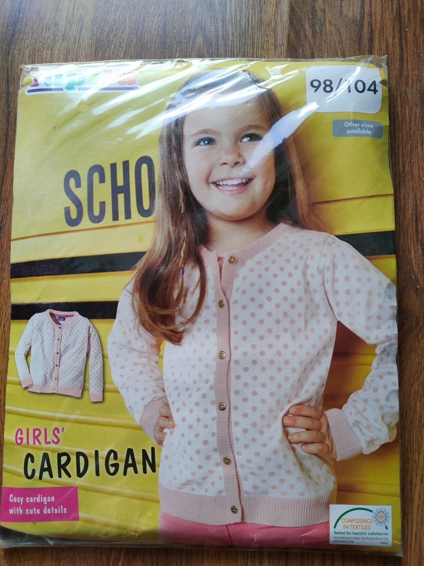 Sweter dziewczęcy cardigan lupilu 98 / 104