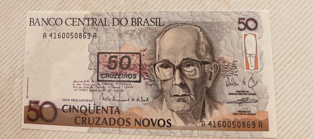 Nota de 50 cruzados brasileiros