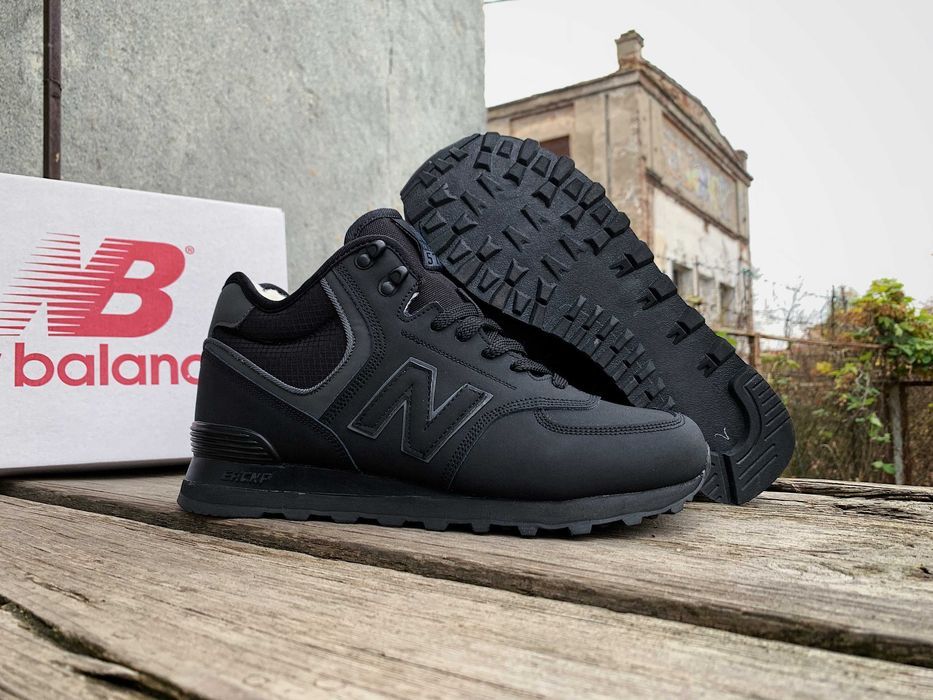 Мужские зимние кроссовки на меху New balance 574 (3 цвета) ХИТ продаж
