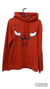 Bluza męska czerwona z kapturem Nike Chicago Bulls