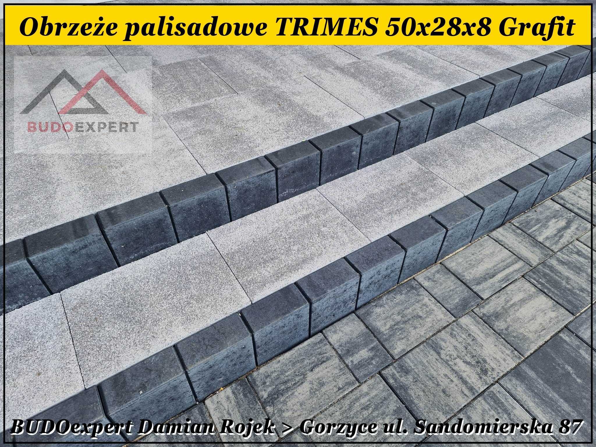 Obrzeże betonowe 6x20x100 GRAFIT chodnikowe trawnikowe krawężnik PROMO