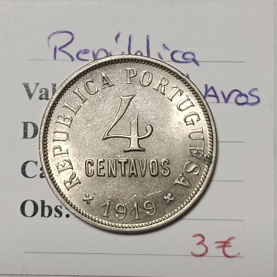 4 centavos 1919 soberba