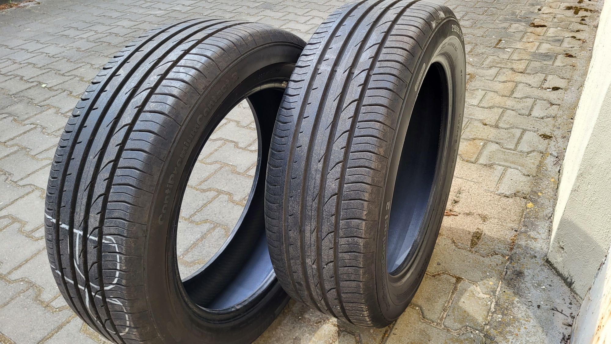 2x Opony letnie Continental ContiPremiumContact 2 215/55 r18 6.8mm