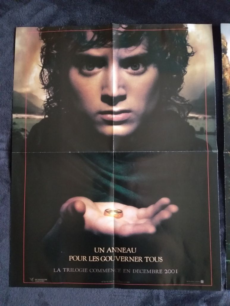 2 posters revista cinema Senhor dos Anéis