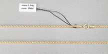 Złoty łańcuszek pr.585 waga 1.54g dł. 50 cm nowy