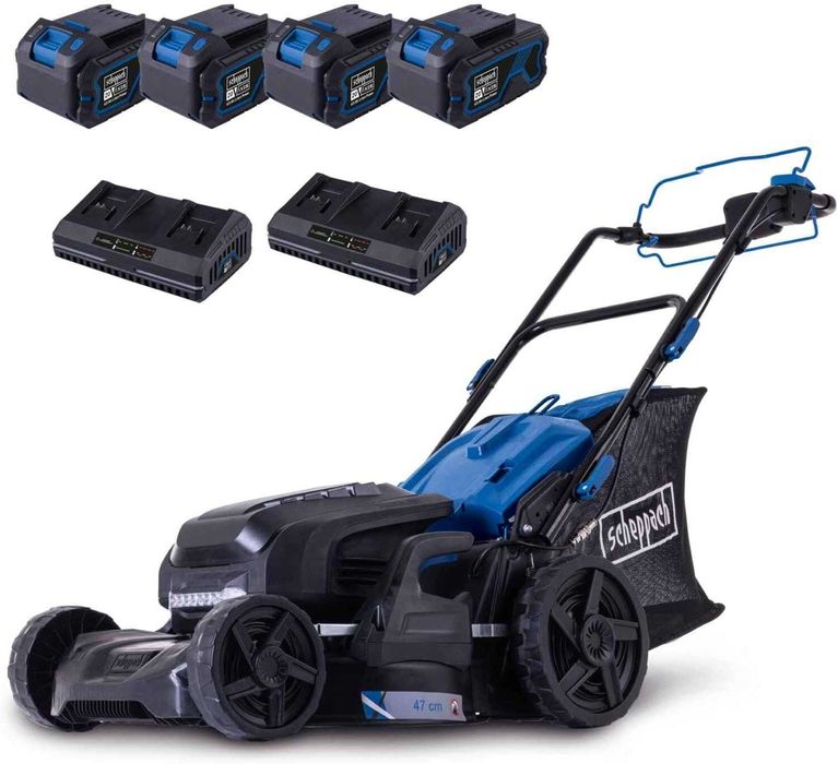Безщіткова акумуляторна газонокосарка Scheppach BC-MP470-X САМОХІДНА