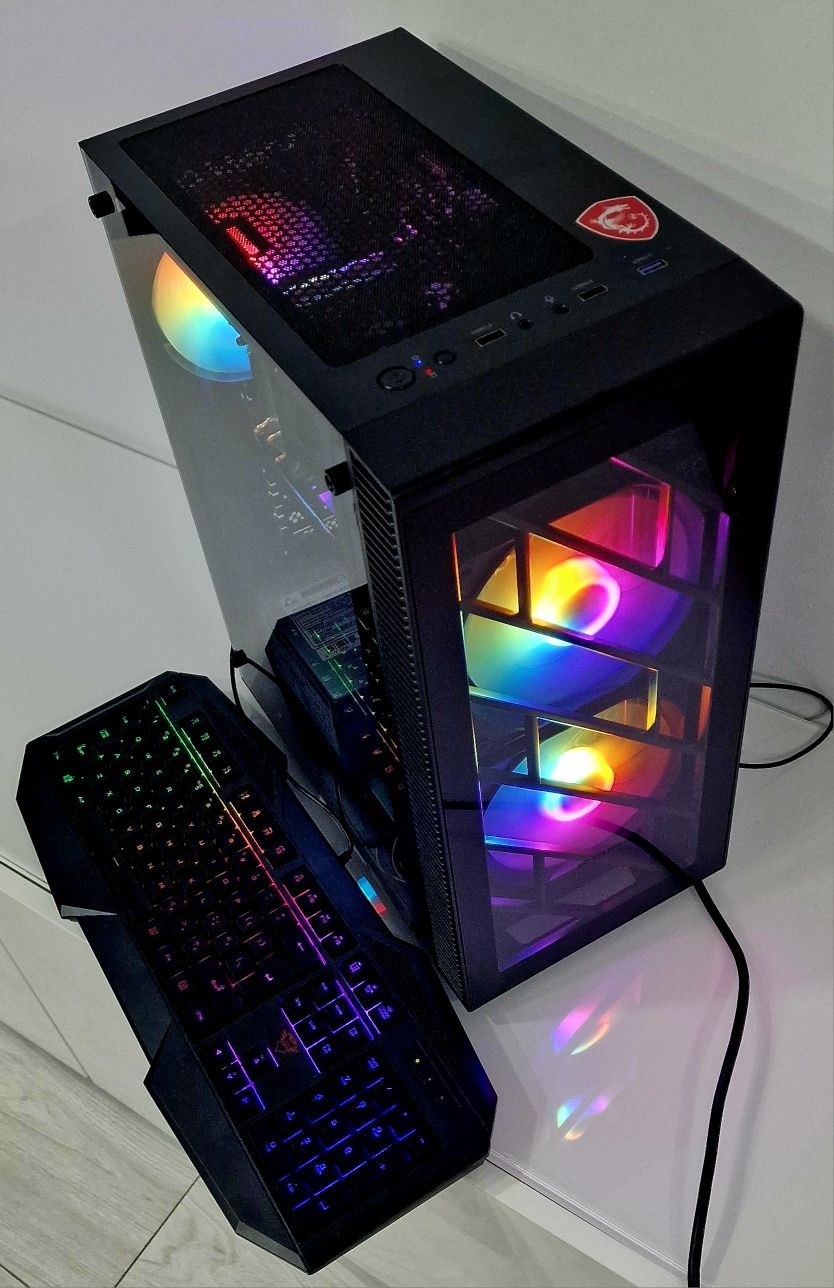 Komputer gamingowy MSI i5-14600K 14rdzeni RTX 70 DDR5 32GB SSD 512 Wif