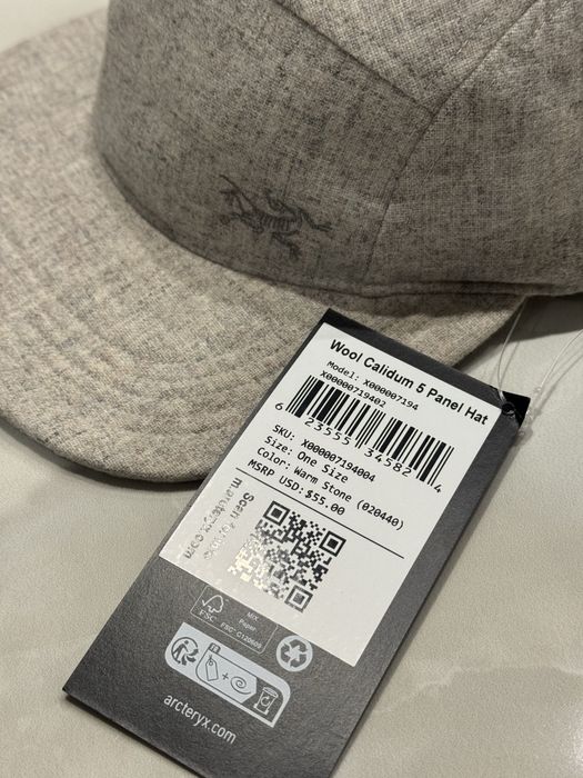 Кепка Arc'teryx Wool Calidum 5 Panel оригінал світла оригинал