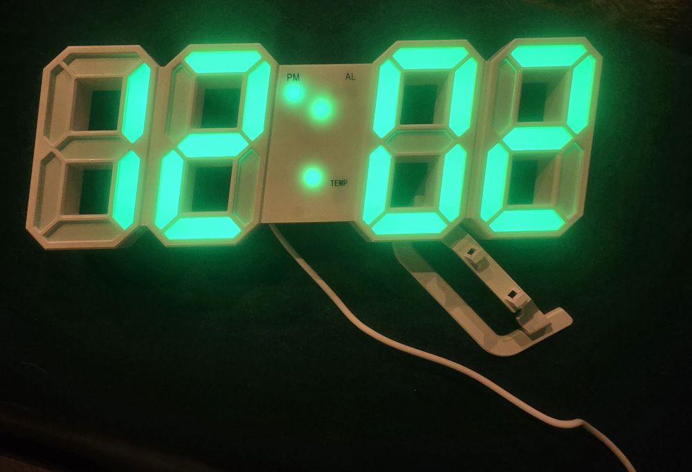 Zegar LED Budzik Elektroniczny z Alarmem Termometr