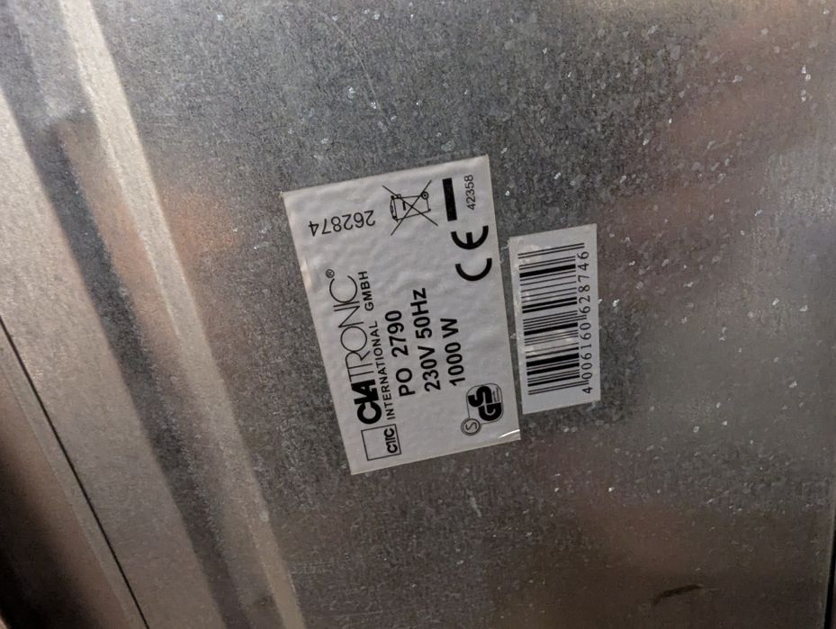 Mini piekarnik - nie działa