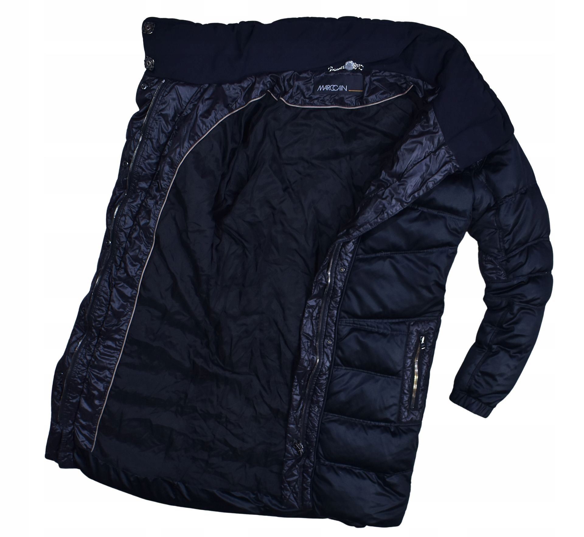 Marc Cain Puchowy Płaszcz Mikrofibra Duck Down Xl