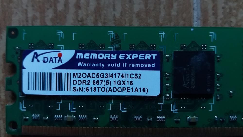 Memória RAM ADATA 1GB DDR2 667MHz