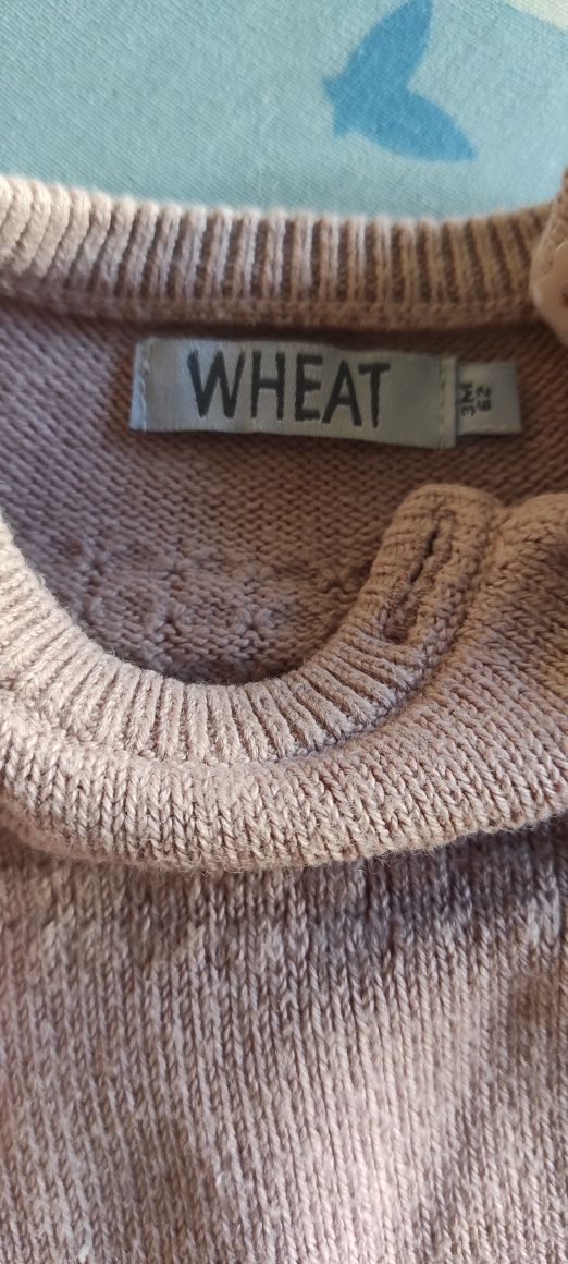 Sweterkowy pajac Wheat. Rozmiar 62