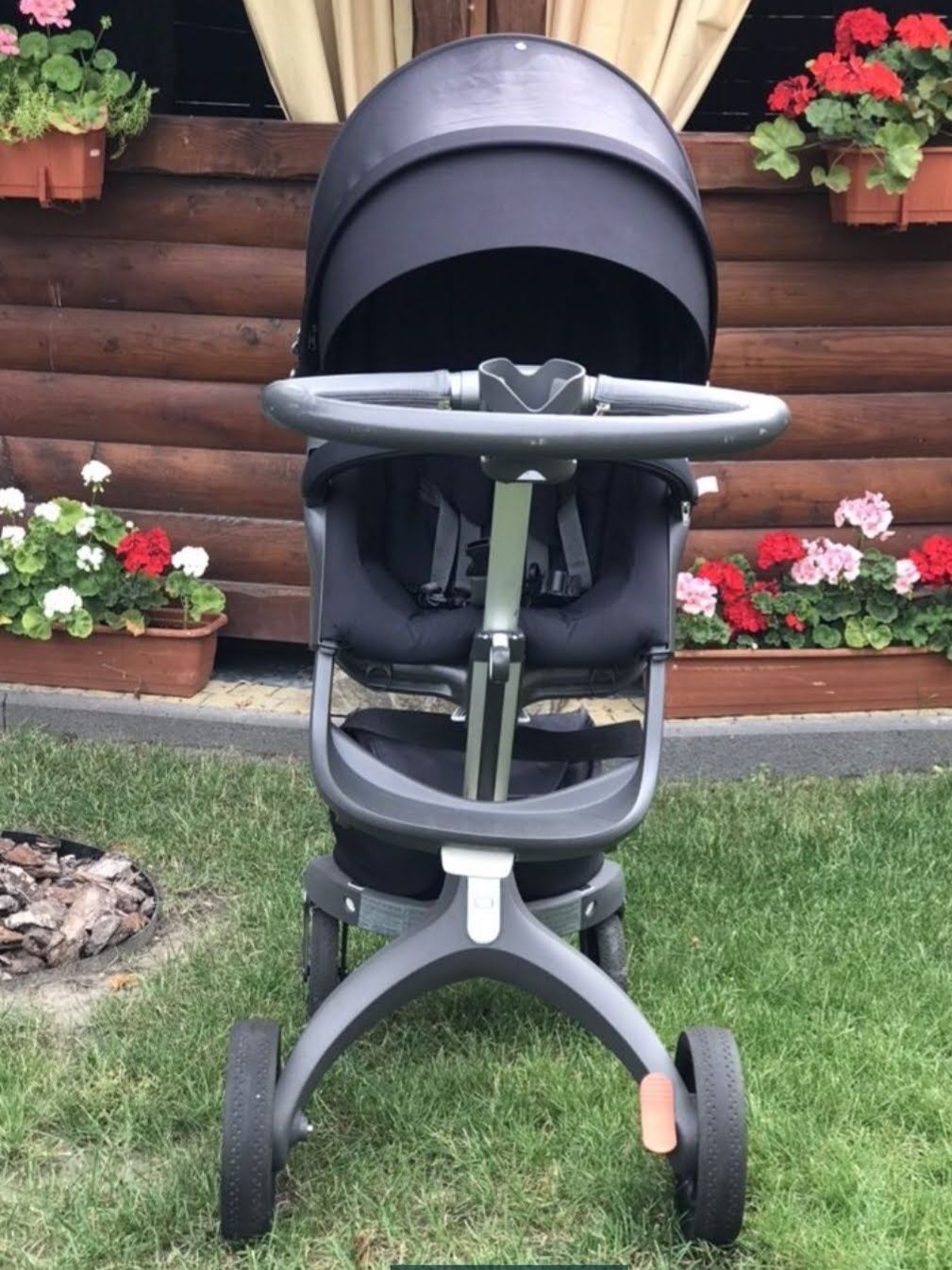 Візок Stokke Xplory v5  2 в 1 чорний, Стокки 5