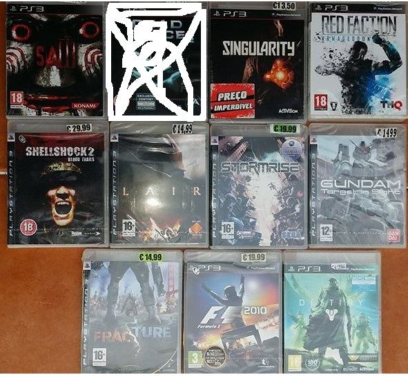 video jogos PS3 novos e celofanados selados origem