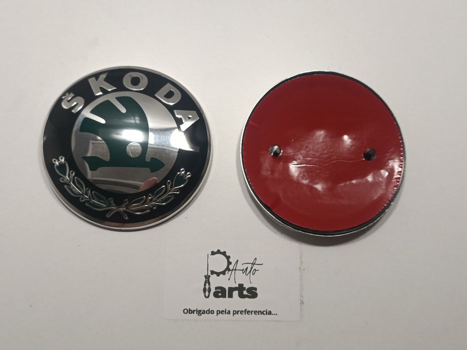 Emblema Símbolo Logotipo Skoda Capô/Mala 90mm